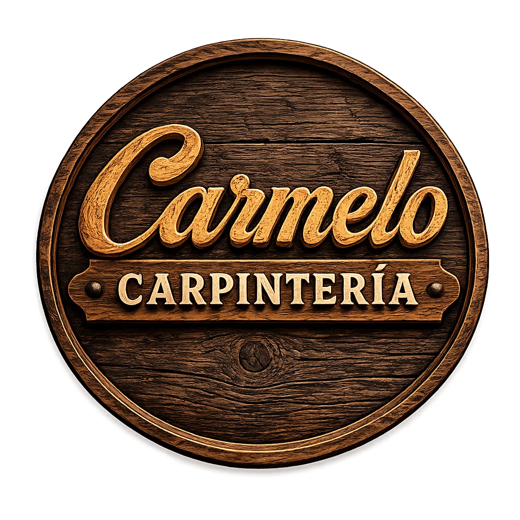 Logo circular de Carmelo Carpintería